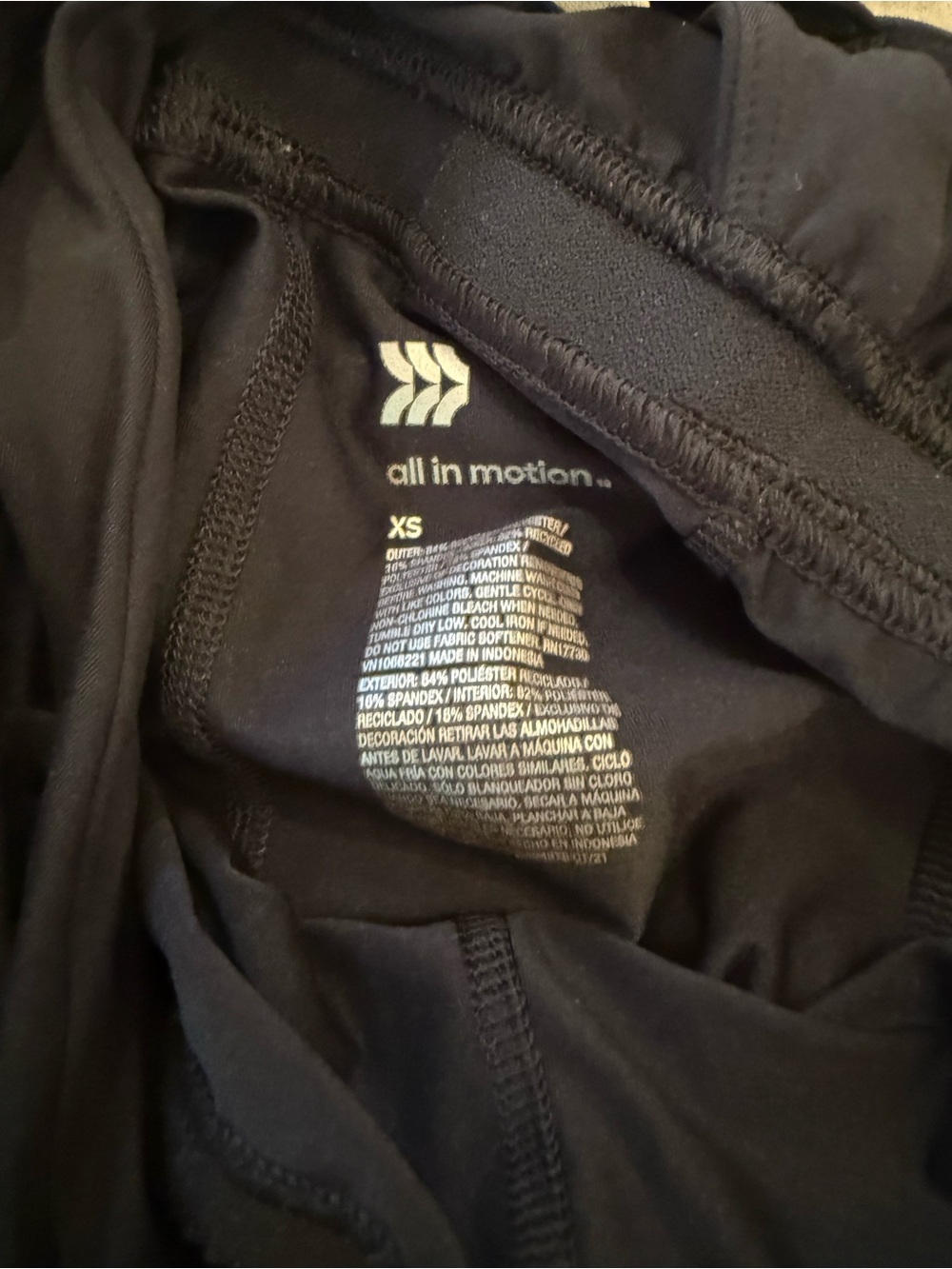 all in motion black Athletic Mini Tank Dress - Picture 3 of 3